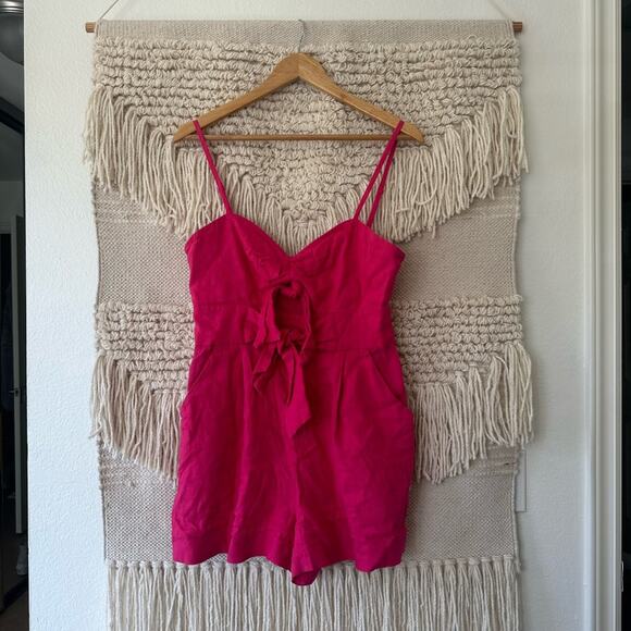 Milly Anya Linen Romper - Picture 1 of 7